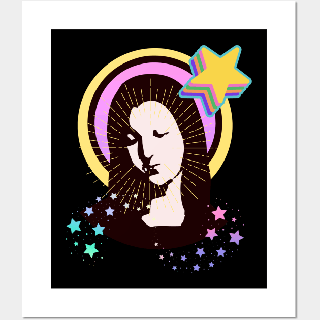 Vintage Retro Our Lady Religious Art Wall Art by Museflash